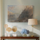 Canvas art print featuring an expressive landscape with elevation, displayed above a styled console table