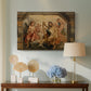 Canvas art print featuring a Baroque interior composition, displayed above a styled console table