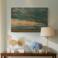 Canvas art print featuring an expressive sky composition, displayed above a styled console table