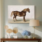 Canvas art print featuring a realistic animal study emphasizing strength and build, displayed above a styled console table