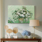 Canvas art print featuring a post-impressionist still life emphasizing color and texture, displayed above a styled console table