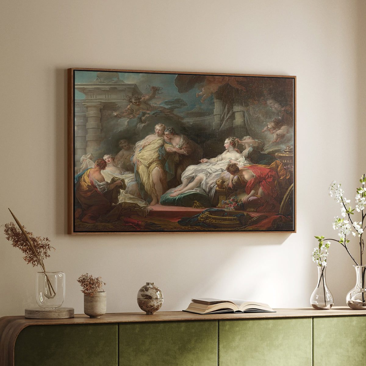 Psyche Showing Her Sisters Her Gifts from Cupid, 1753 - Floater Framed Canvas Print