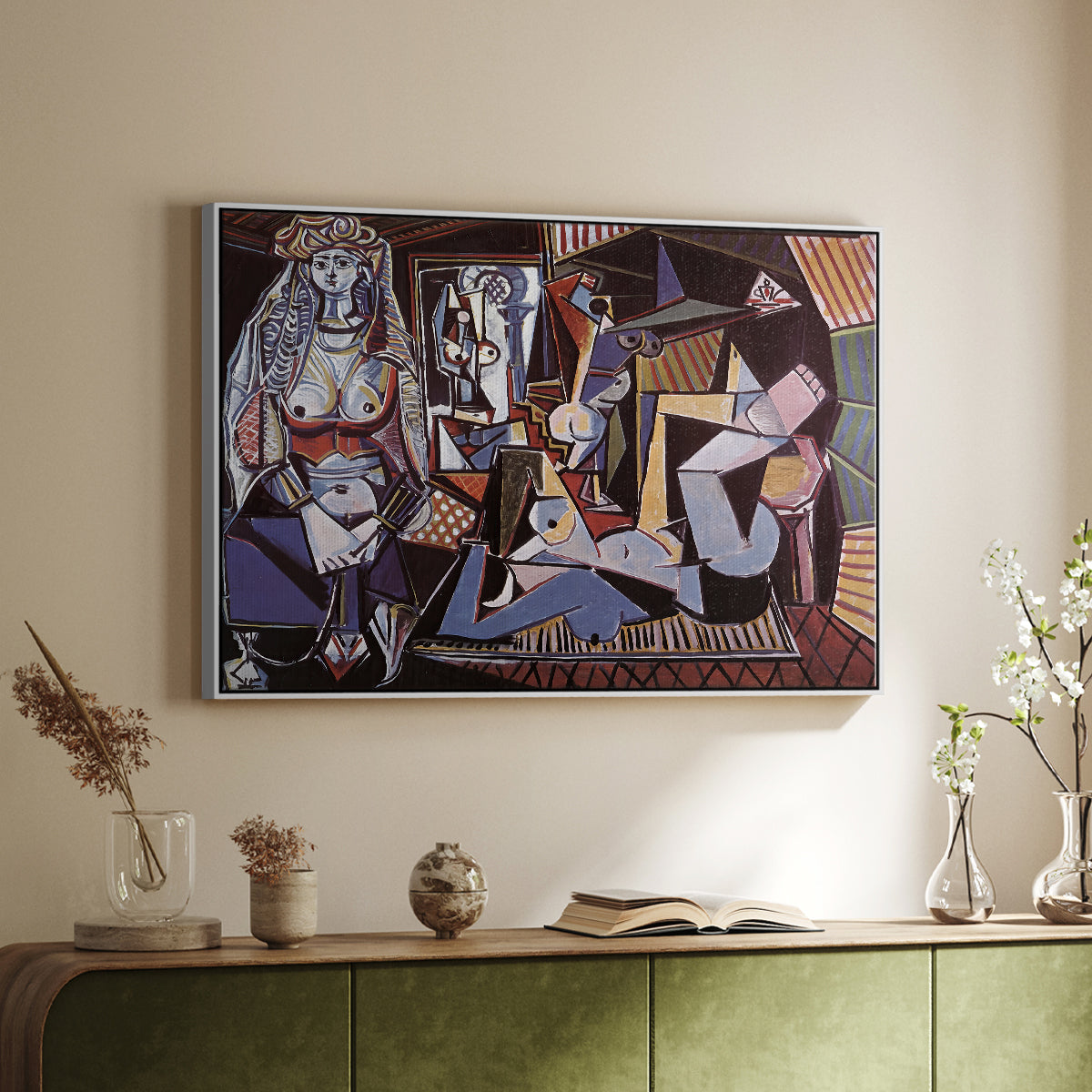 Women of Algiers (Version O), 1955 - Floater Framed Canvas Print