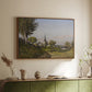 Village Landscape with Church, 1891 - Floater Framed Canvas Print