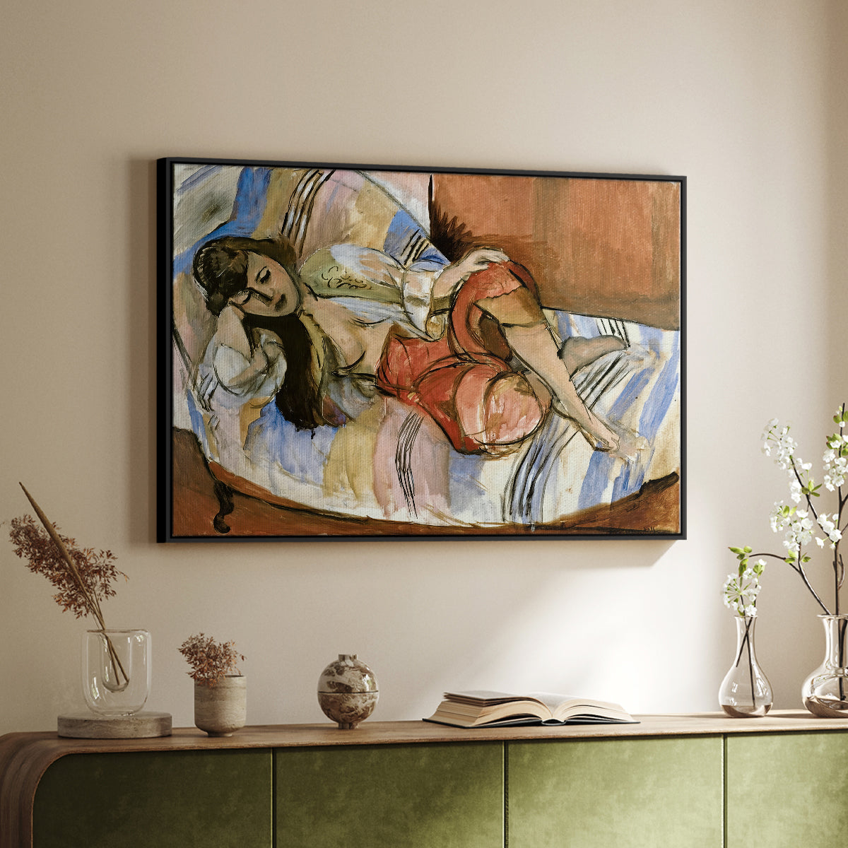 Odalisque, 1923 - Floater Framed Canvas Print