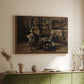 The Studio of Ferdinand De Braekeleer I, Father of the Painter, c. 1873-1885 - Floater Framed Canvas Print