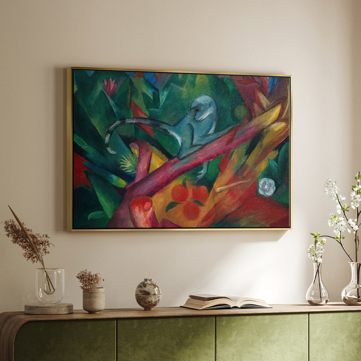 The Monkey, 1912 - Floater Framed Canvas Print