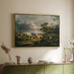 Young Peasant Couple Resting in the Field, 1829 - Floater Framed Canvas Print