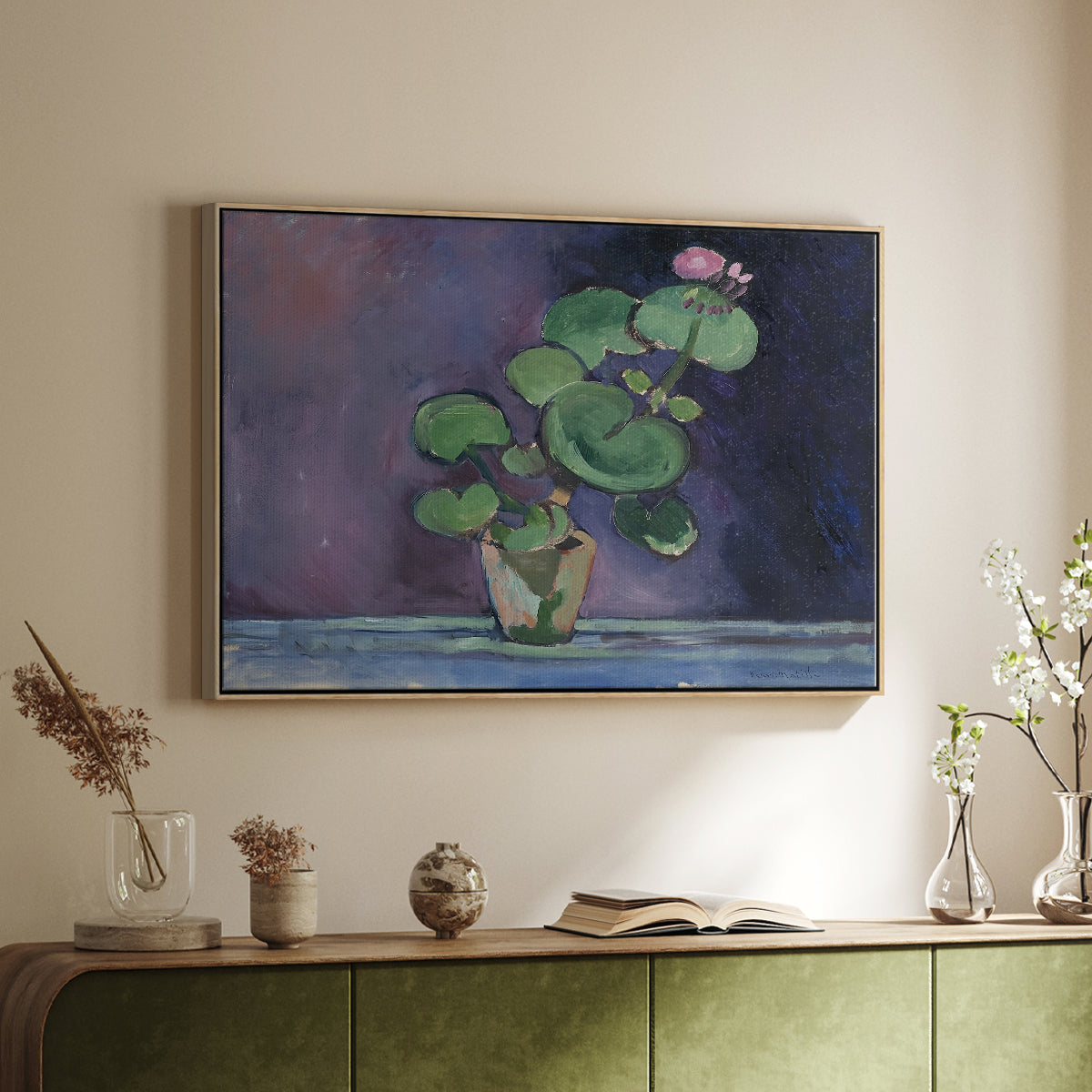 Geranium, 1909 - Floater Framed Canvas Print