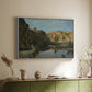 River Landscape with Cliffs, c. 1850-1860 - Floater Framed Canvas Print