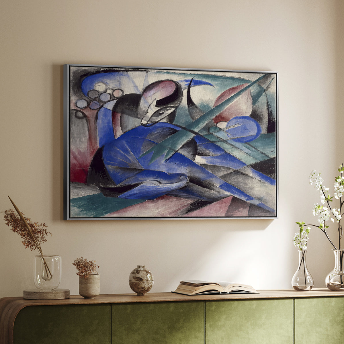 Dreaming Horse, 1913 - Floater Framed Canvas Print