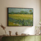 Field with Irises near Arles, 1888 - Floater Framed Canvas Print