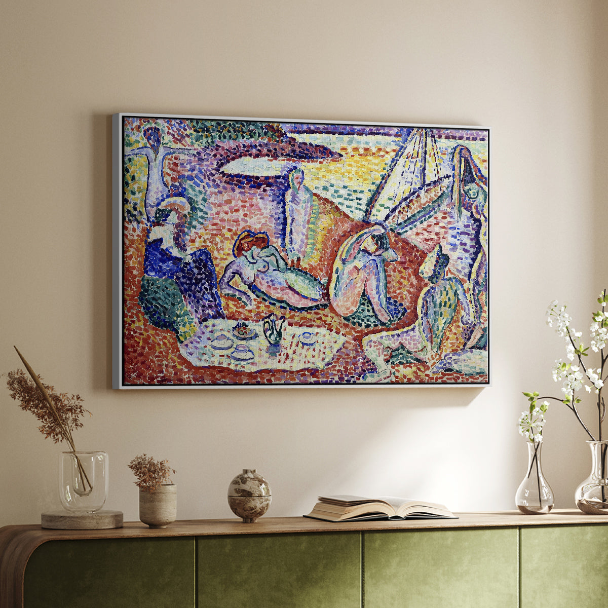 Luxe, Calme et Volupté, 1904 - Floater Framed Canvas Print