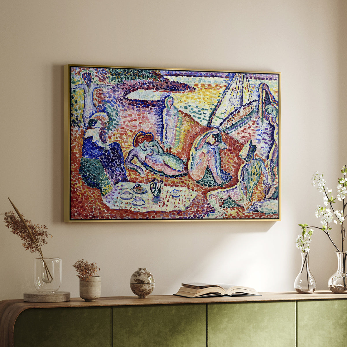 Luxe, Calme et Volupté, 1904 - Floater Framed Canvas Print