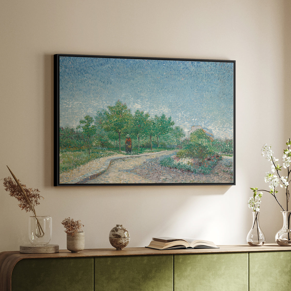 Square Saint-Pierre, Paris, 1887 - Floater Framed Canvas Print