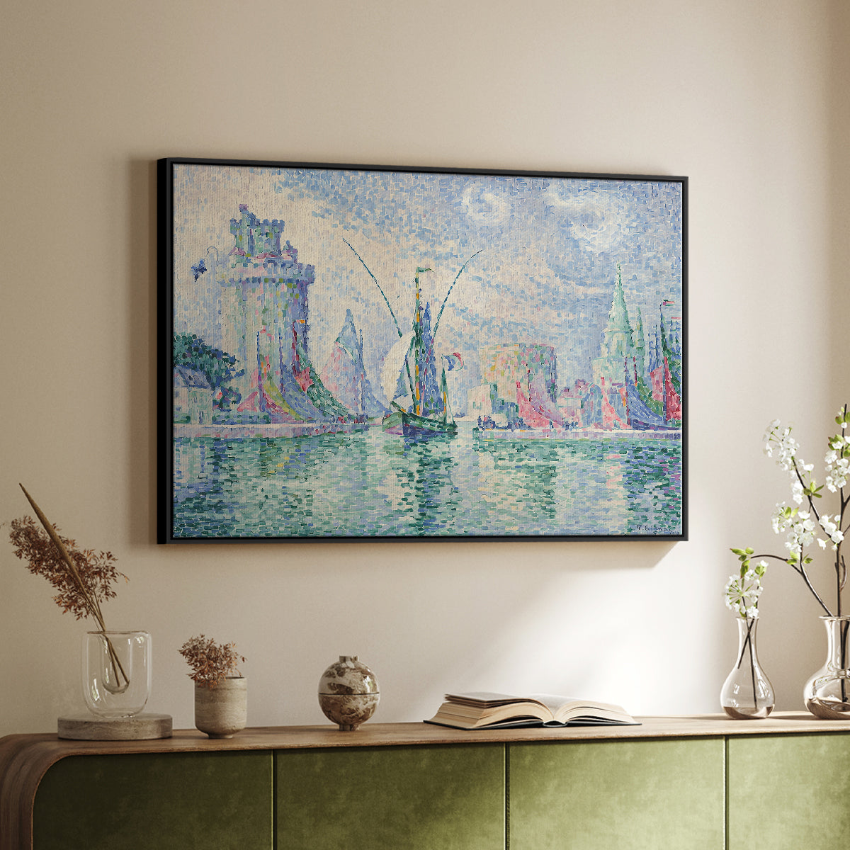 The Green Towers (Les tours vertes, la Rochelle), 1913 - Floater Framed Canvas Print