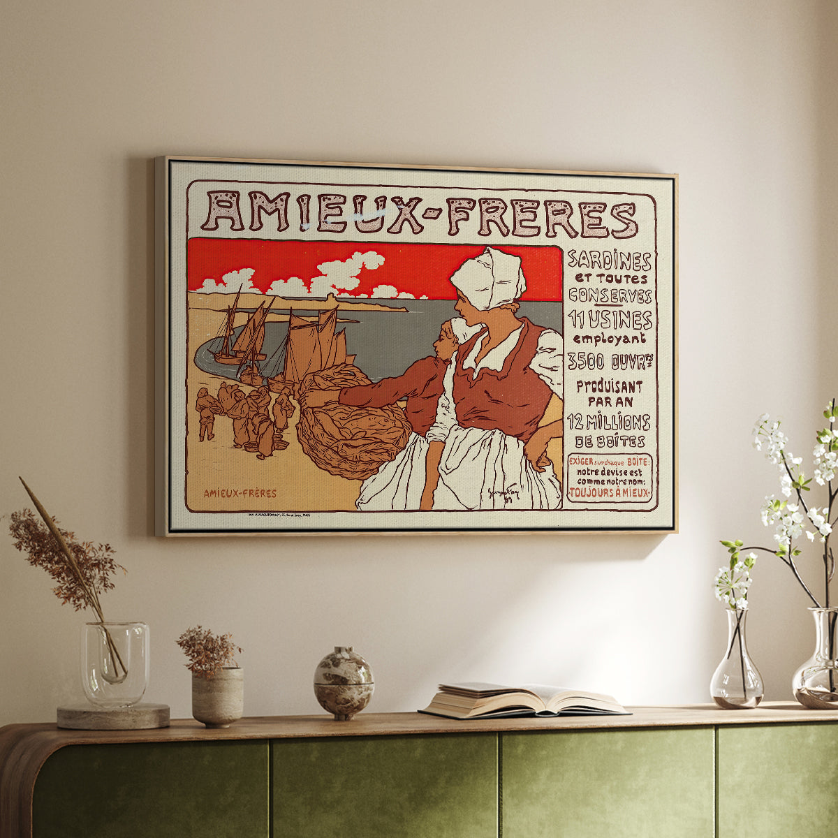 Amieux-Frères (Advertising Poster), 1899 - Floater Framed Canvas Print