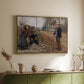 People by a Road, 1893 - Floater Framed Canvas Print