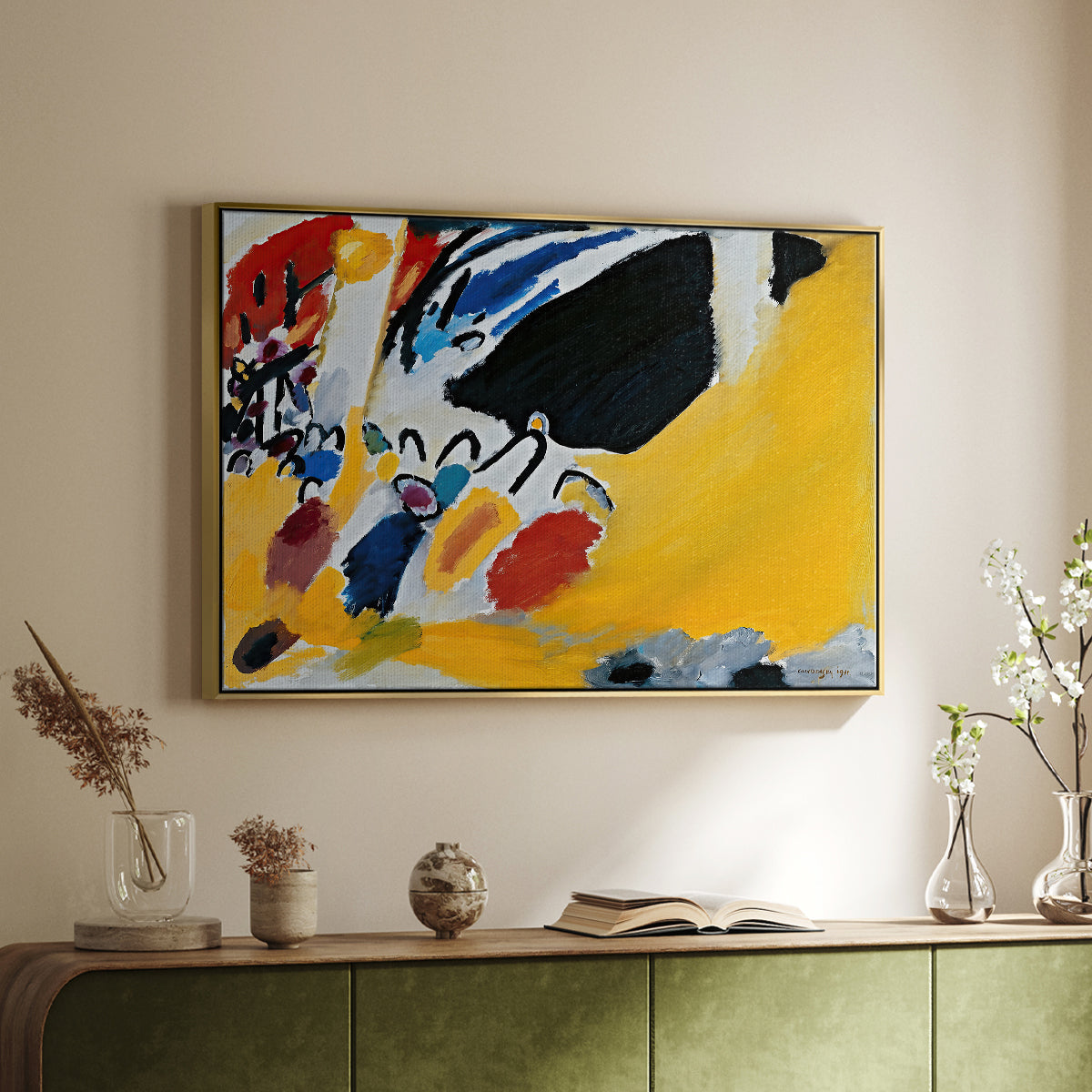 Impression III (Concert), 1911 - Floater Framed Canvas Print