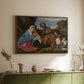 The Holy Family with a Shepherd, c. 1510 - Floater Framed Canvas Print