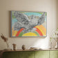 Flying Dove with Rainbow (Colombe volant à l'Arc-en-ciel), 1952 - Floater Framed Canvas Print