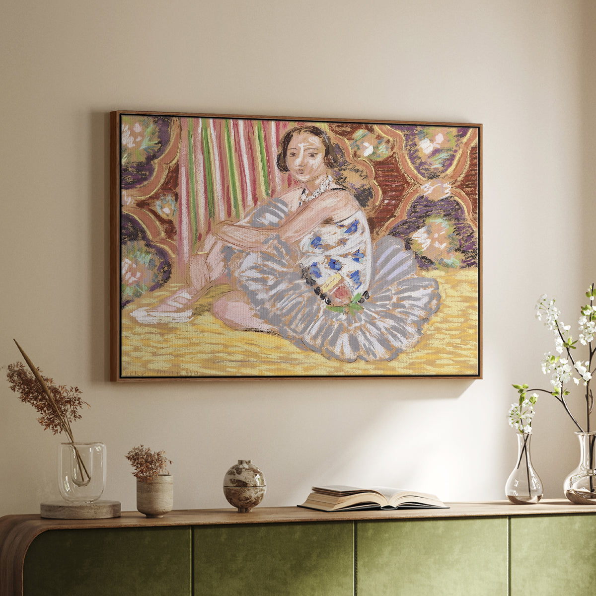 The Dancer (La danseuse), c. 1927 - Floater Framed Canvas Print