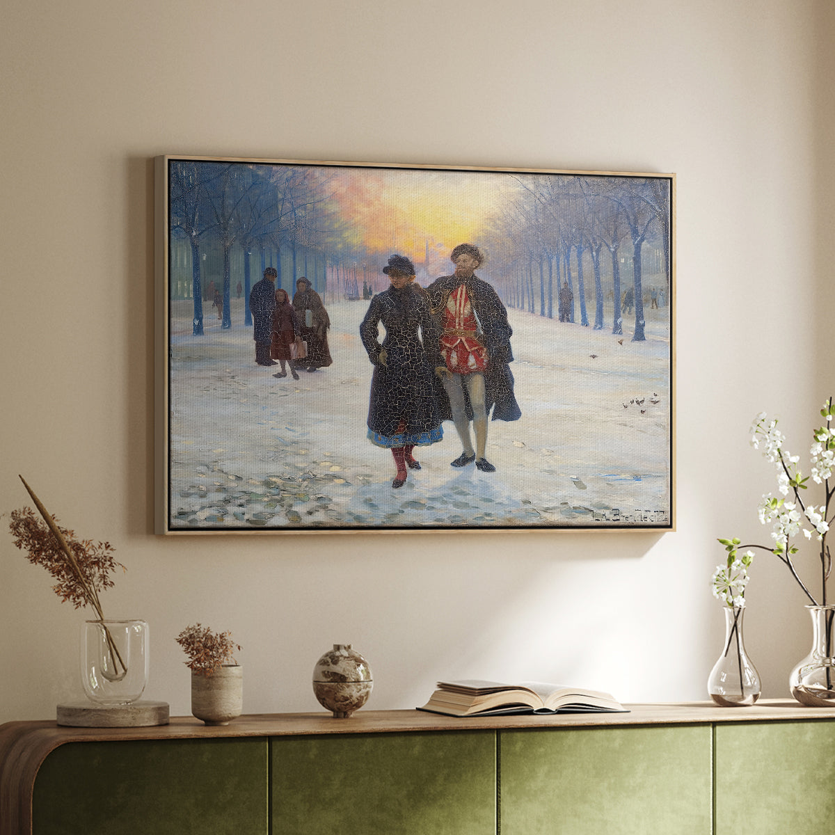 Morning after the Carnival, 1884 - Floater Framed Canvas Print