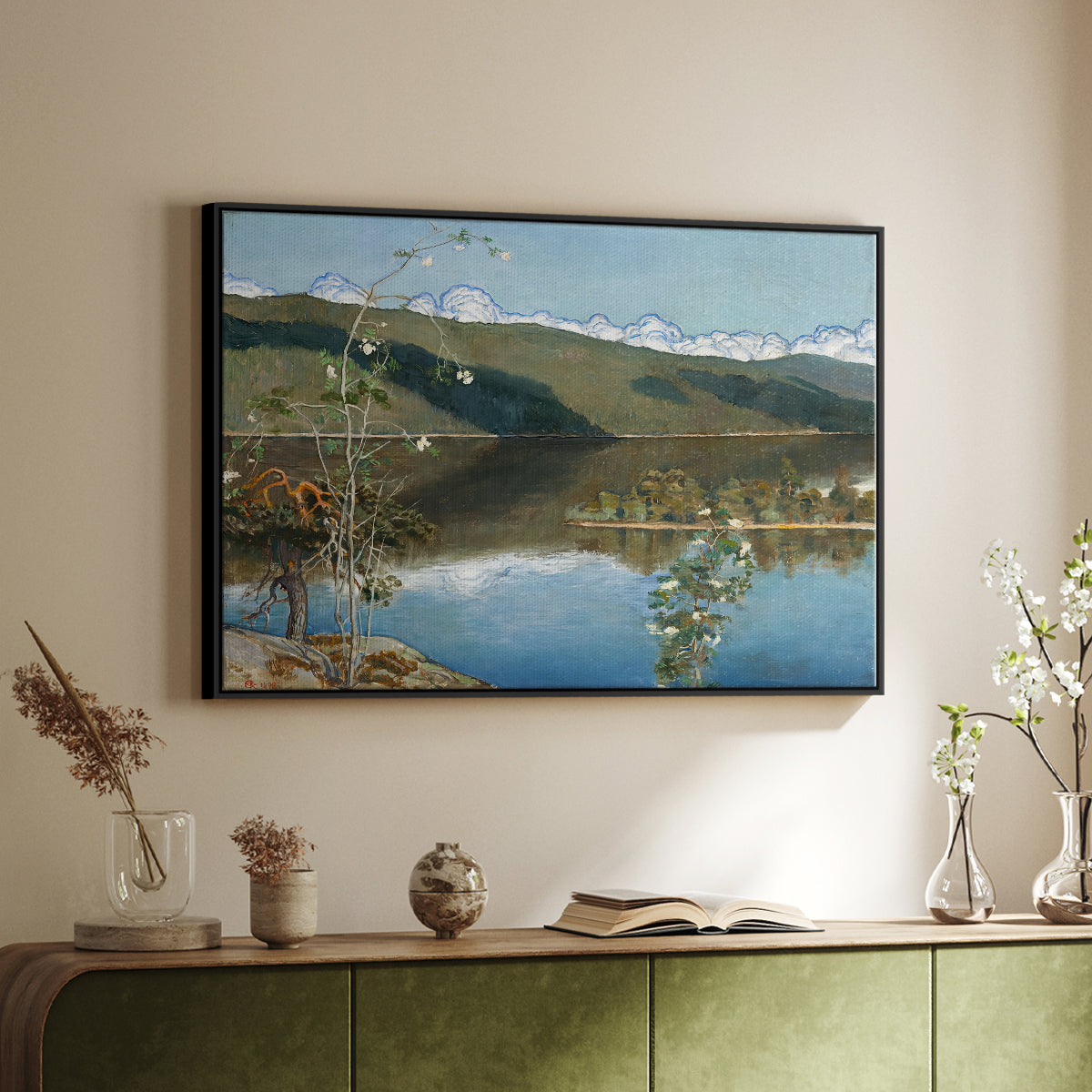 Thunderclouds on the Horizon, 1897 - Floater Framed Canvas Print
