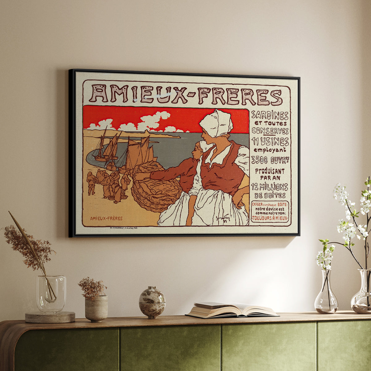 Amieux-Frères (Advertising Poster), 1899 - Floater Framed Canvas Print