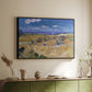 Wheat Field with Reaper, Auvers, 1888 - Floater Framed Canvas Print
