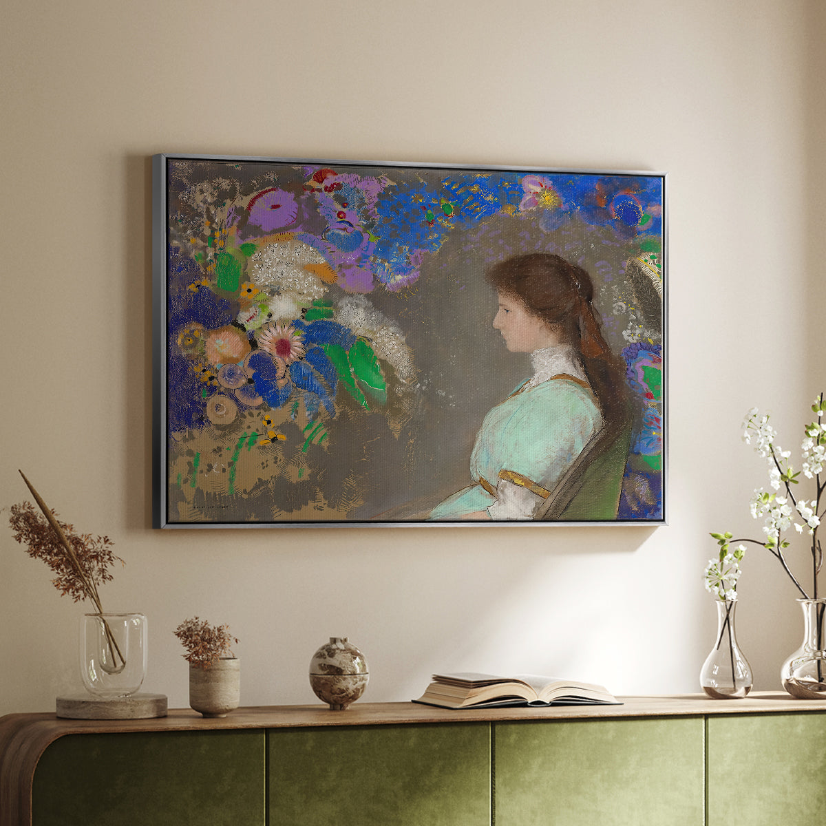 Portrait of Violette Heymann, 1910 - Floater Framed Canvas Print