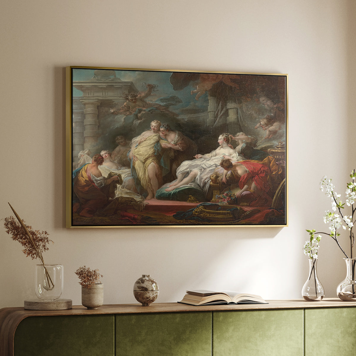 Psyche Showing Her Sisters Her Gifts from Cupid, 1753 - Floater Framed Canvas Print