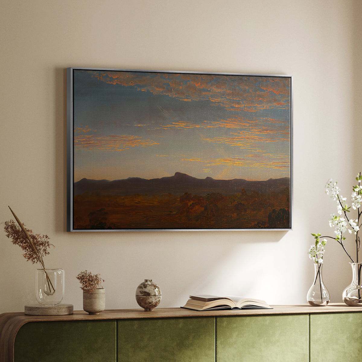 Study for "Catskill Creek", c. 1844-1845 - Floater Framed Canvas Print