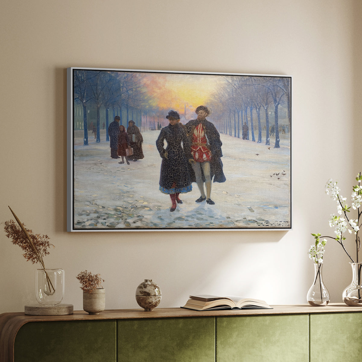 Morning after the Carnival, 1884 - Floater Framed Canvas Print