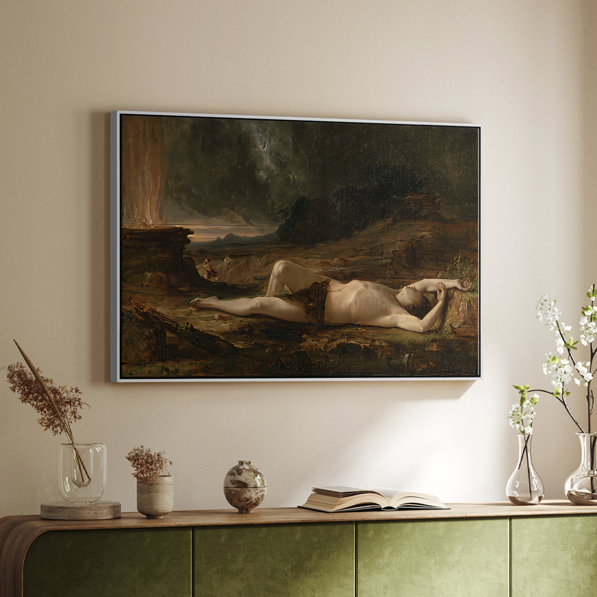 The Dead Abel, 1832 - Floater Framed Canvas Print