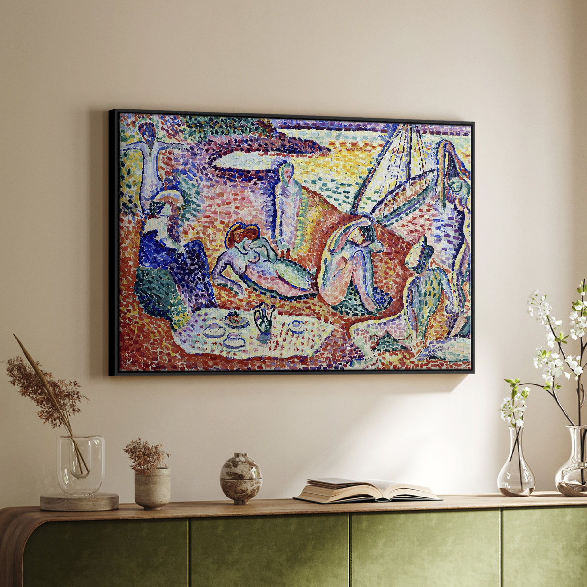 Luxe, Calme et Volupté, 1904 - Floater Framed Canvas Print