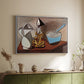 Jug, Candle, and Enamel Pan, 1950 - Floater Framed Canvas Print