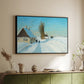 Shoveling Snow on a Beautiful Winter Day, c. 1898 - Floater Framed Canvas Print