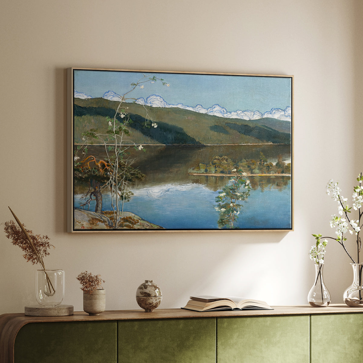 Thunderclouds on the Horizon, 1897 - Floater Framed Canvas Print