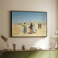 View from the Desert of Cairo with Citadel and Mamluk Tombs in the Background, c. 1889-1890 - Floater Framed Canvas Print