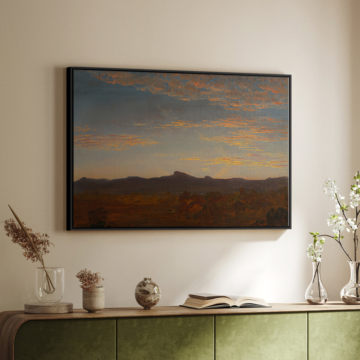 Study for "Catskill Creek", c. 1844-1845 - Floater Framed Canvas Print