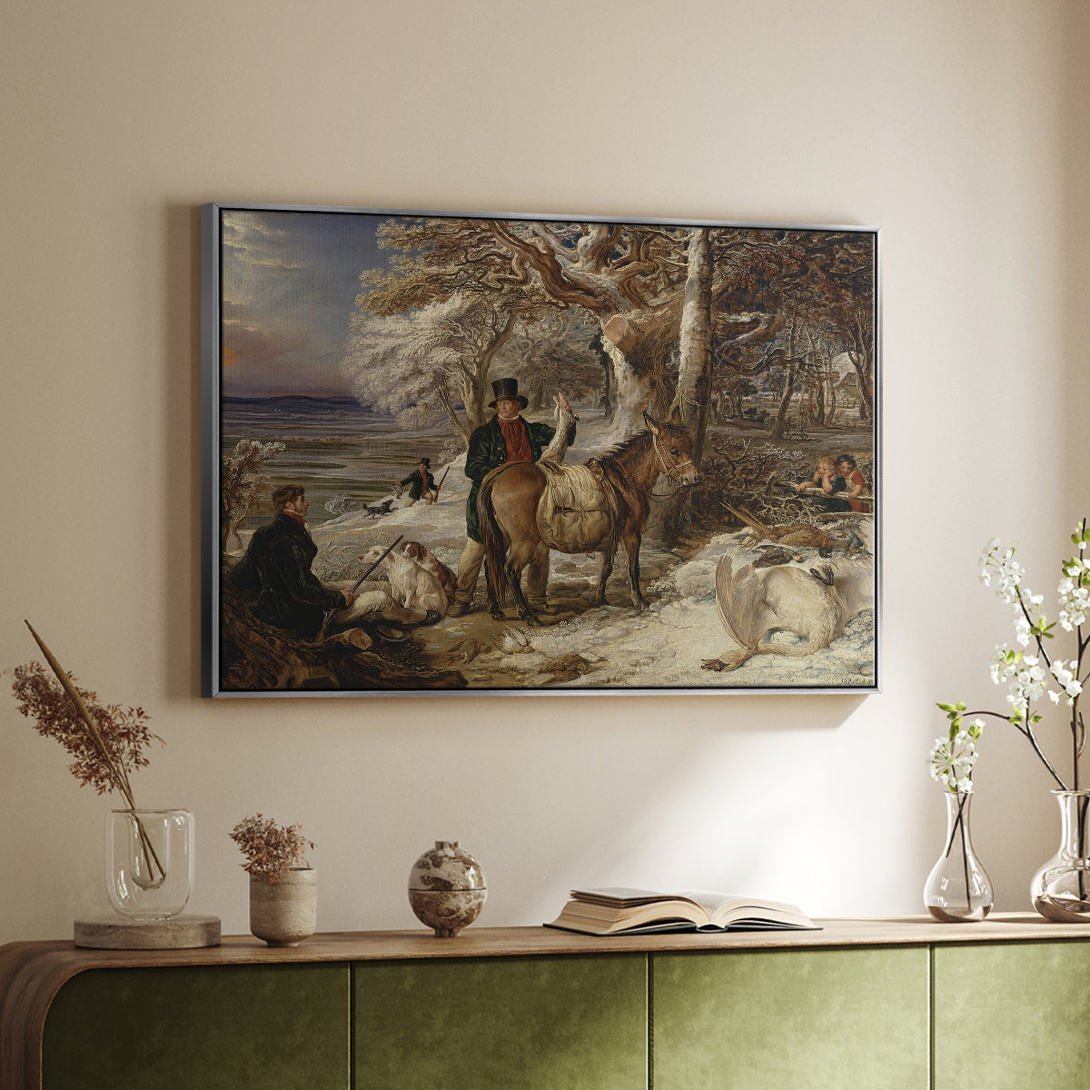 The Day's Sport, 1826 - Floater Framed Canvas Print