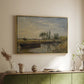 Barge below Flatford Lock, c. 1810 - Floater Framed Canvas Print