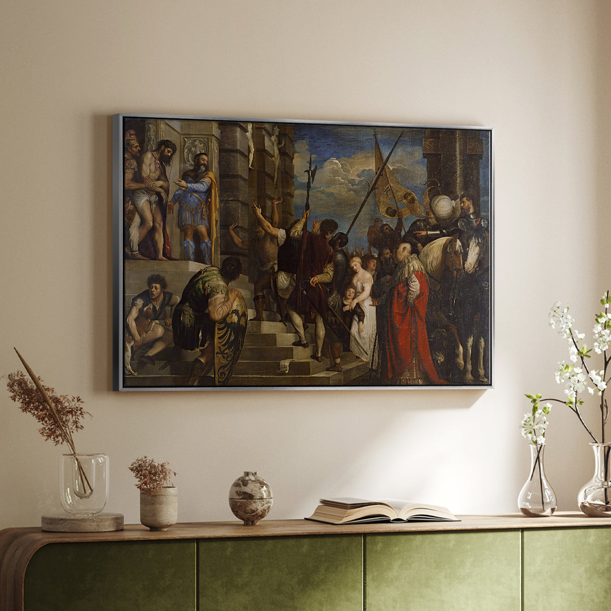 Ecce Homo, c. 1543 - Floater Framed Canvas Print