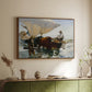 The Return from Fishing: Hauling the Boat, 1894 - Floater Framed Canvas Print