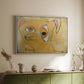 Cubist Dog with Stars (Student Art) - Floater Framed Canvas Print