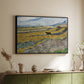 Enclosed Field with Ploughman, 1889 - Floater Framed Canvas Print