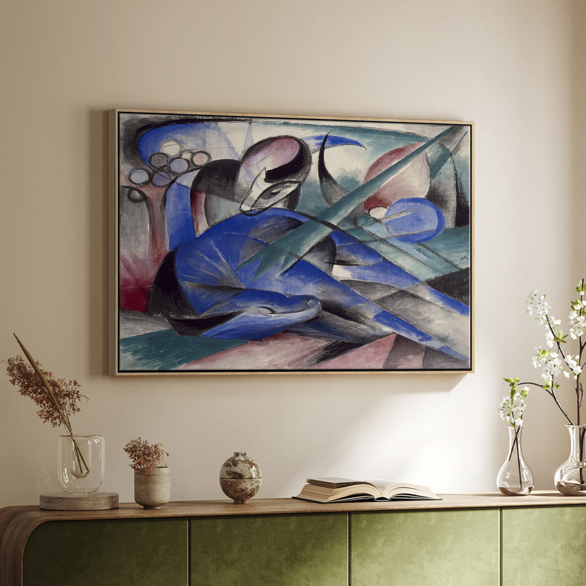 Dreaming Horse, 1913 - Floater Framed Canvas Print