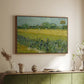 Field with Irises near Arles, 1888 - Floater Framed Canvas Print