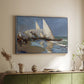 The Beach at Valencia, 1908 - Floater Framed Canvas Print